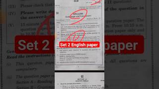 set 2 english paper solution class 10 cbse board exam 2024  english answer key class10 [upl. by Karna484]