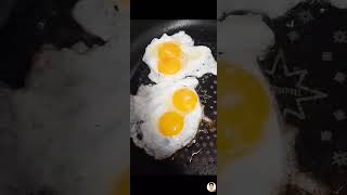 bon garcia SK is Cooking fried eggs With two yolks  twins eggs [upl. by Eramat]