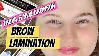 THUYA BROW LAMINATION STEP BY STEP  BRONSUN NEW FORMULA  Full Tutorial [upl. by Spearing]