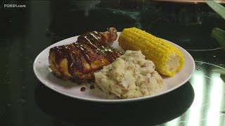 Jerk chicken from Kokomos Restaurant  In the Kitchen [upl. by Clifton374]