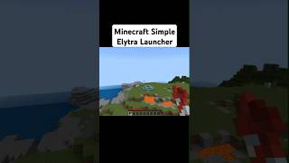 minecraft elytra launcher in 121 shorts minecraft elytra youtube [upl. by Otrebilif]