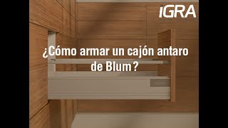 ¿Cómo Armar Un Cajón Tandembox Antaro de Blum [upl. by Ruffina]