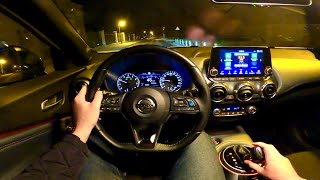 New Nissan JUKE 2021  night POV test drive petrol 117 HP DCT [upl. by Hare195]