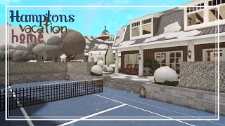 Bloxburg speedbuild Hamptons Vacation Mansion  Part six [upl. by Lindie]