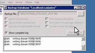 Backup Database Firebird  Flamerobin [upl. by Cartwright375]