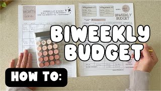 How To Biweekly Budgeting  Step by Step Tutorial Beginner Guide  2024 Payday Routine [upl. by Christine]