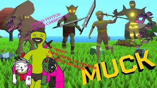 🏝️2 PENDEJOS en SURVIVAL DIFICIL son AYUDADOS por RANDOM🏝️  MUCK [upl. by Alfonse]