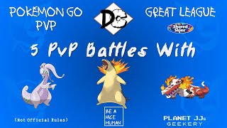 Pokémon GO PvP  Great League 5 Rounds Goodra  Typhlosion  Skeledirge [upl. by Shurlock294]