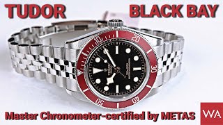 TUDOR Black Bay Burgundy Bezel Master Chronometercertified by METAS [upl. by Leciram]