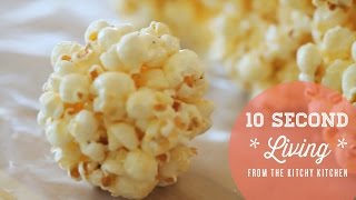 How to Make Popcorn Balls  10 Second Living [upl. by Annodahs]