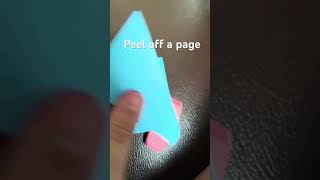 How to make moldable clay with just sticky notes and an eraser [upl. by Aehsan]