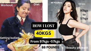 HOW I LOST 40KGS  Dietamp exercise plan included [upl. by Lilybel]