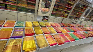 Kanjivaram silk sareesBuy1 Get1 freeFrom 400Single saree courier available [upl. by Nahtaneoj]