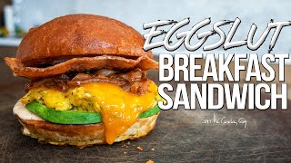 The Ultimate Breakfast Sandwich  Homemade Eggslut Recipe  SAM THE COOKING GUY 4K [upl. by Arturo]