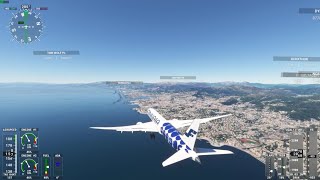 Flight from Milan to Genoa B787  Flight Simulator 2020 [upl. by Talbot]