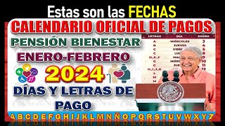 Calendario de Pagos 2024 Pension Bienestar 🙌💰📆📆 [upl. by Haraf]