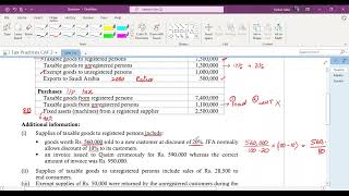 Sales Tax Numerical Autumn 2020 Question No 7 [upl. by Sucul]