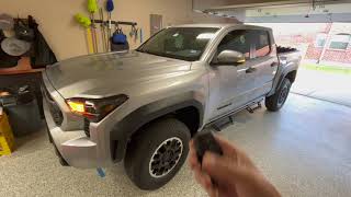 2024 Tacoma TRD Off Road Remote Starting the Tacoma Two Methods [upl. by Nennek654]