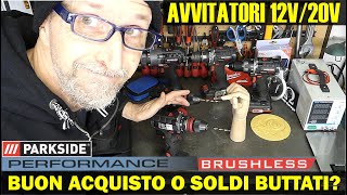 AVVITATORE PARKSIDE PERFORMANCE 12V 20V BRUSHLESS SOLDI BUTTATI [upl. by Preuss61]