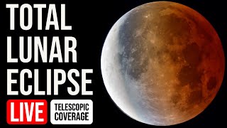 Total Lunar Eclipse LIVE Replay 🌕🌖🌗🌘🌑  May 15–16 2022  New York  Night Sky LIVE [upl. by Ahsiral882]