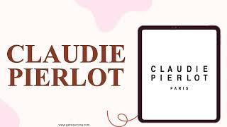 How to Say Claudie Pierlot In British English [upl. by Albertine]