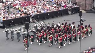 Basel Tattoo 2023 march on Massed Band for finale [upl. by Lienaj]