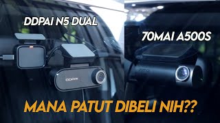 Review Jujur  Perang Dashcam 2Jutaan  DDPAI N5 Dual vs 70Mai A500S I Tes kamera Parking ADAS [upl. by Zennas]