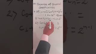 Binomial Coefficient Properties education youtubeshorts [upl. by Onivag]