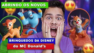 ABRINDO BRINQUEDOS DISNEY DO MC LANCHE FELIZ [upl. by Mcroberts]