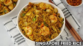 How to Make Easy Singapore Fried Rice Takeaway Style [upl. by Beal]