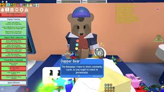 Roblox  Bee Swarm Simulator  Finishing Dapper Bears Planter Practice Quest Beesmas 2022 [upl. by Jesher60]