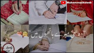 Fir Muqaddar Mera Lailalah Ho Gaya  Naat   Whatsapp Status  MuhammadAdeeb Naat [upl. by Anawad]