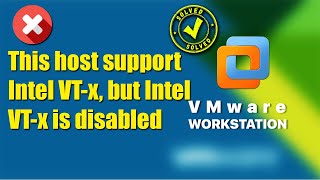 Fix VMware Workstation Error quotThis host supports Intel VTx but Intel VTx is disabledquot in Hindi [upl. by Le783]