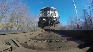 NS train runs over GoPro and knocks it under switch with sparks [upl. by Zina]