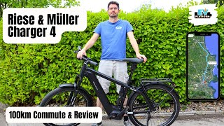 Riese and Müller Charger 4  100km Commute  Review amp Range Test [upl. by Nodrog408]