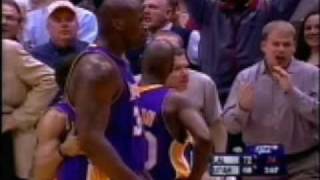 Shaq dunks on Ak47 and gets ejected [upl. by Eneleahcim754]