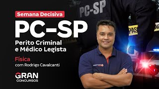 Concurso PC SP Perito Criminal  Semana Decisiva  Física [upl. by Ives]