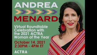 Celebrating ACTRAs 2021 Woman of the Year Andrea Menard [upl. by Lesoj]