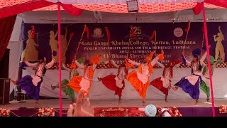 1st Runner up Bhangra  GGN Khalsa College Ludhiana  Zonal 2022 [upl. by Intruoc]