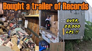 We bought a trailer with over 20000 vinyl records part 3 huge life long collection [upl. by Arlyn605]