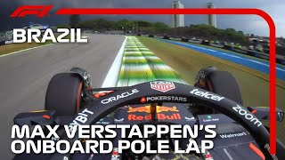 Max Verstappens Pole Lap  2023 Sao Paulo Grand Prix  Pirelli [upl. by Arikal]