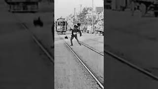 Charlie takes the Tram charliechaplin keystone [upl. by Aenitsirhc]