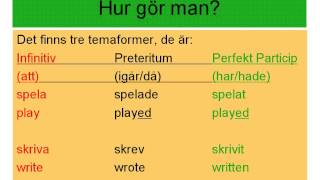 Att ta tema på ett verb [upl. by Treboh]