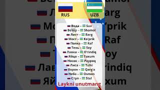 RUSCHA UZBEKCHA Lugat rus uzb Lugat Layk va Obuna boling Iltimos [upl. by Tenaj]