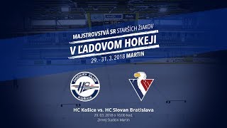 Košice – Slovan Majstrovstvá SR starších žiakov 2018 [upl. by Nameerf]