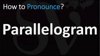 How to Pronounce Parallelogram CORRECTLY [upl. by Adnotal]