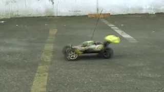 EXCEED RC 18th Nitro GasPowered RC Cars BASHING  Buggy vs Truck vs Truggy [upl. by Akcirred]