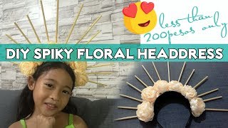 DIY Spiky Floral Headdress [upl. by Donni]