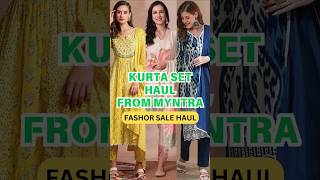 FASHOR KURTA SET HAUL FESTIVE FASHION FINDS AT A MASSIVE DISCOUNT myntrahaul kurtaset fashor [upl. by Amata506]