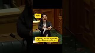 Full video of haka performed by Moari at New Zealand parliament over a controversial bill shorts [upl. by Nohsyar431]